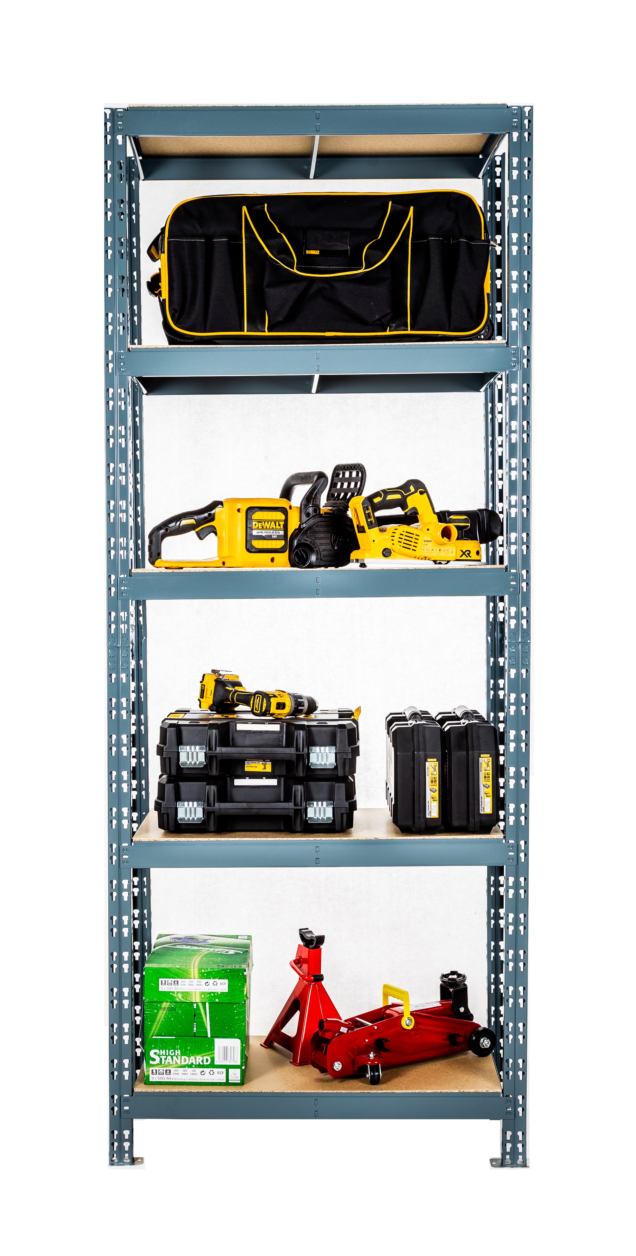 Skladovací nekonečný regál 5 - policový 200x100x40  200Kg/police