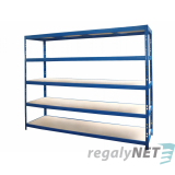 Vysokozátěžový 5-ti policový regál lakovaný 180x120x60 350kg na polici,Barva-MODRÁ