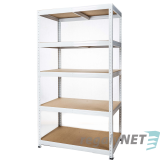 AKČNÍ BALÍČEK 5 ks Regálu 5-ti pol. lakovaný 180x140x40 300 kg