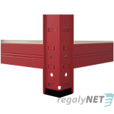 AKČNÍ BALÍČEK 2ks Regálu 5-ti pol. lak. 180x90x40 155kg/červ.