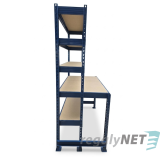 Přístavna profi stanice 5 - polic 220/100x160x80/40 800kg/police,modrá
